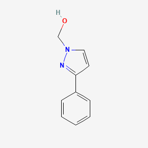 molecular formula C10H10N2O B8725520 (3-phenyl-1H-pyrazol-1-yl)methanol 