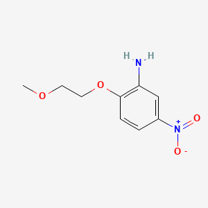 Benzenamine, 2-(2-methoxyethoxy)-5-nitro-