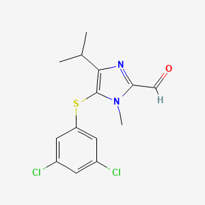 B8725553 5-(3,5-Dichlorophenylthio)-4-isopropyl-1-methyl-1H-imidazole-2-carbaldehyde CAS No. 178978-96-6