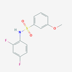 molecular formula C13H11F2NO3S B8725562 N-(2,4-difluorophenyl)-3-methoxybenzenesulfonamide 