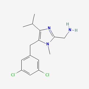 B8725644 1H-Imidazole-2-methanamine, 5-((3,5-dichlorophenyl)methyl)-1-methyl-4-(1-methylethyl)- CAS No. 178979-94-7