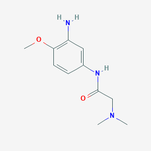 molecular formula C11H17N3O2 B8725662 N-(3-amino-4-methoxyphenyl)-2-(dimethylamino)acetamide 