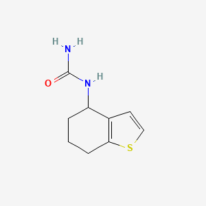 molecular formula C9H12N2OS B8725689 N-(4,5,6,7-Tetrahydro-1-benzothiophen-4-yl)urea CAS No. 58093-96-2