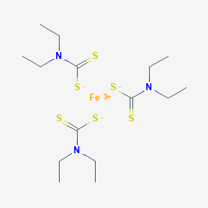 molecular formula C15H30FeN3S6 B087258 三（二乙基二硫代氨基甲酸盐）铁 CAS No. 13963-59-2