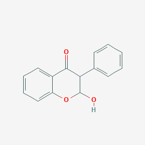 molecular formula C15H12O3 B8725905 2-Hydroxyisoflavanone CAS No. 56022-25-4