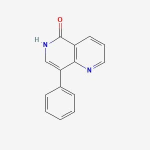 molecular formula C14H10N2O B8725912 8-phenyl-1,6-naphthyridin-5(6H)-one 