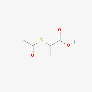 molecular formula C5H8O3S B8725980 2-(Acetylsulfanyl)propanoic acid CAS No. 6431-92-1