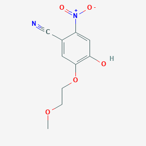 4-Hydroxy-5-(2-methoxyethoxy)-2-nitrobenzonitrile