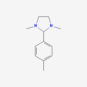 molecular formula C12H18N2 B8726047 1,3-Dimethyl-2-(p-tolyl)imidazolidine CAS No. 23229-38-1