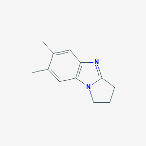 molecular formula C12H14N2 B087261 6,7-dimethyl-2,3-dihydro-1H-pyrrolo[1,2-a]benzimidazole CAS No. 10252-99-0