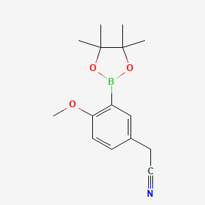 2-(4-Methoxy-3-(4,4,5,5-tetramethyl-1,3,2-dioxaborolan-2-YL)phenyl)acetonitrile