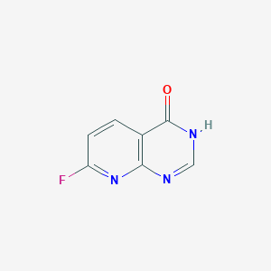 molecular formula C7H4FN3O B8726387 7-Fluoropyrido[2,3-d]pyrimidin-4(3H)-one 