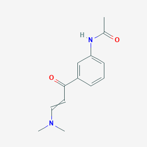 molecular formula C13H16N2O2 B8726423 N-[3-[3-(Dimethylamino)-1-oxo-2-propenyl]phenyl]acetamide 