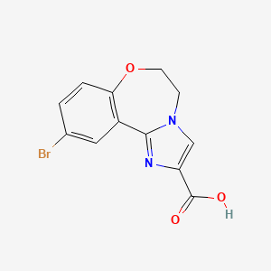 10-Bromo-5,6-dihydrobenzo[F]imidazo[1,2-D][1,4]oxazepine-2-carboxylic acid