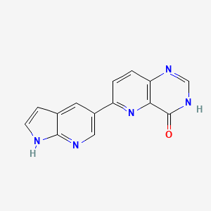6-(1H-pyrrolo[2,3-b]pyridin-5-yl)-3H-pyrido[3,2-d]pyrimidin-4-one