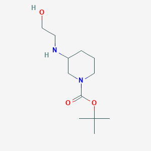 molecular formula C12H24N2O3 B8726460 Tert-butyl 3-(2-hydroxyethylamino)piperidine-1-carboxylate 