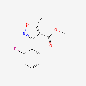 4-Methoxycarbonyl-5-methyl-3-(2-fluorophenyl)isoxazole