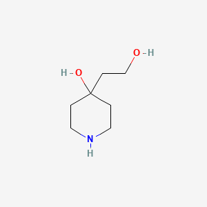 molecular formula C7H15NO2 B8726494 4-(2-hydroxyethyl)piperidin-4-ol 