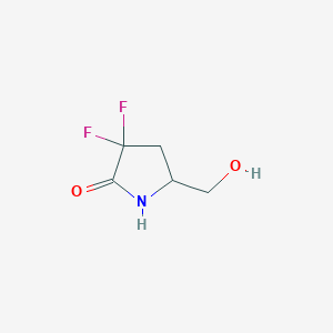 3,3-Difluoro-5-(hydroxymethyl)pyrrolidin-2-one