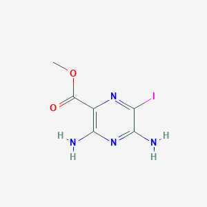 Methyl 3,5-diamino-6-iodo-2-pyrazinoate