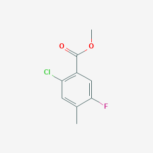 molecular formula C9H8ClFO2 B8726568 Methyl 2-chloro-5-fluoro-4-methylbenzoate CAS No. 1095005-98-3