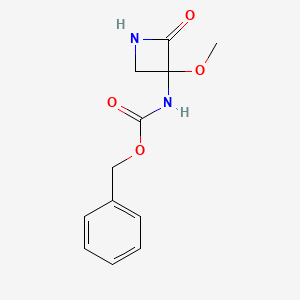 benzyl N-(3-methoxy-2-oxoazetidin-3-yl)carbamate