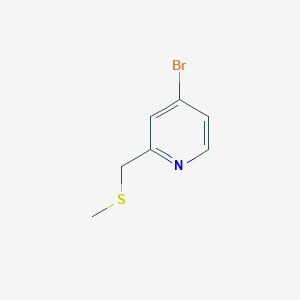 4-Bromo-2-(methylsulfanylmethyl)pyridine