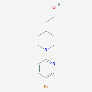 2-(5'-Bromo-3,4,5,6-tetrahydro-2H-[1,2']bipyridinyl-4-yl)ethanol