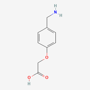 molecular formula C9H11NO3 B8726779 4-Aminomethylphenoxyacetic acid CAS No. 33321-38-9