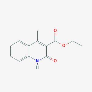 molecular formula C13H13NO3 B8726798 Ethyl 4-methyl-2-oxo-1,2-dihydro-3-quinolinecarboxylate 