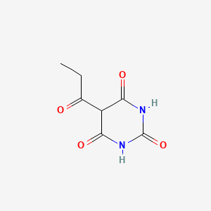 2,4,6(1H,3H,5H)-Pyrimidinetrione, 5-propionyl-