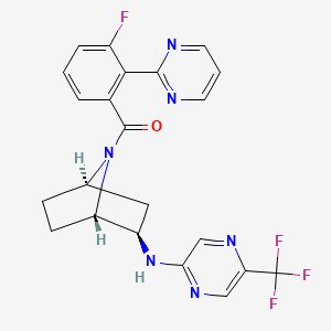 molecular formula C22H18F4N6O B8726860 JNJ-54717793 