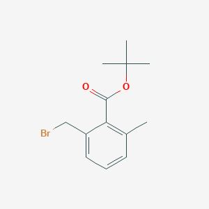 molecular formula C13H17BrO2 B8726861 tert-Butyl 2-(bromomethyl)-6-methylbenzoate 