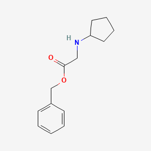 molecular formula C14H19NO2 B8727020 Benzyl 2-(cyclopentylamino)acetate 