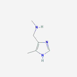 molecular formula C6H11N3 B8727181 n-Methyl-1-(4-methyl-1h-imidazol-5-yl)methanamine 