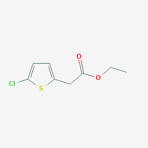 molecular formula C8H9ClO2S B8727229 ethyl 2-(5-chlorothiophen-2-yl)acetate 