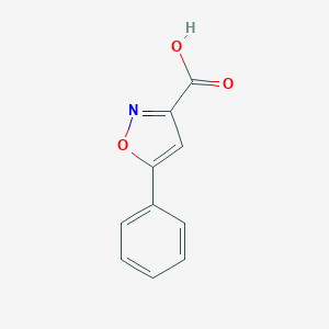 molecular formula C10H7NO3 B087273 5-Phenylisoxazole-3-carboxylic acid CAS No. 14441-90-8