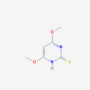molecular formula C6H8N2O2S B087274 4,6-二甲氧基-2-巯基嘧啶 CAS No. 57235-35-5