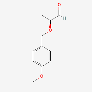 molecular formula C11H14O3 B8727535 (S)-2-((4-methoxybenzyl)oxy)propanal 