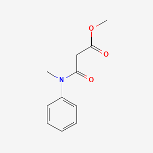 molecular formula C11H13NO3 B8727549 methyl 3-(N-methylanilino)-3-oxopropanoate 