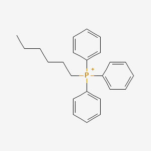 molecular formula C24H28P+ B8727610 Hexyltriphenylphosphonium bromide 