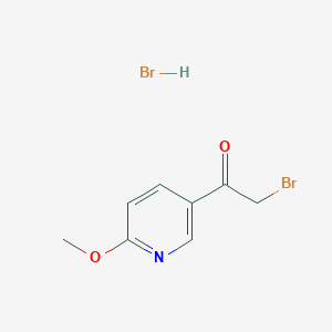2-Bromo-1-(6-methoxypyridin-3-yl)ethan-1-one hydrobromide