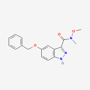 5-(Benzyloxy)-N-methoxy-N-methyl-1H-indazole-3-carboxamide