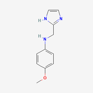 molecular formula C11H13N3O B8727715 N-(1H-Imidazol-2-ylmethyl)-4-methoxyaniline CAS No. 660405-05-0