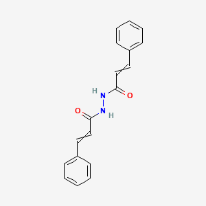 molecular formula C18H16N2O2 B8727718 3-phenyl-N'-(3-phenylprop-2-enoyl)prop-2-enehydrazide 