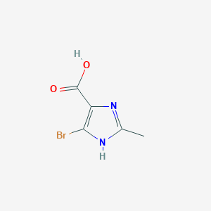 molecular formula C5H5BrN2O2 B8727751 4-bromo-2-methyl-1H-imidazole-5-carboxylic acid CAS No. 1093261-50-7
