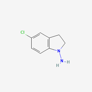 molecular formula C8H9ClN2 B8727766 5-Chloro-n-aminoindoline 