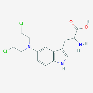 molecular formula C15H19Cl2N3O2 B087278 Tryptophan mustard CAS No. 153-88-8