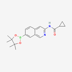 N-(7-(4,4,5,5-tetramethyl-1,3,2-dioxaborolan-2-yl)isoquinolin-3-yl)cyclopropanecarboxamide