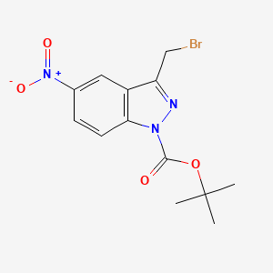 1H-Indazole-1-carboxylic acid, 3-(bromomethyl)-5-nitro-, 1,1-dimethylethyl ester